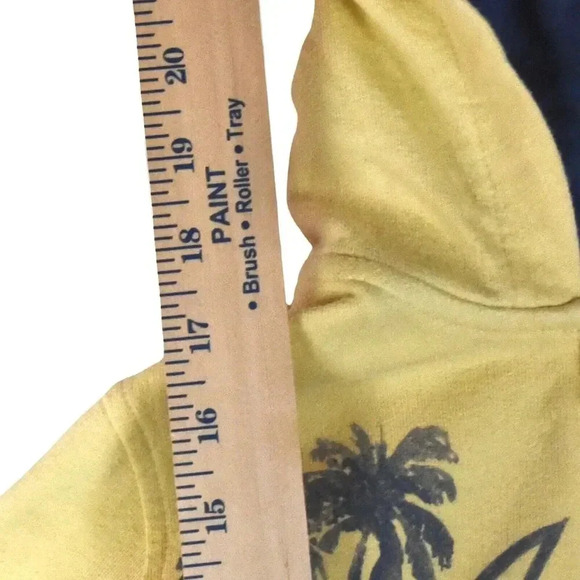 OshKosh Hoodie Size 6 Speed Machine Motorcycle Racer Palm Trees Yellow Stripes - Picture 3 of 8